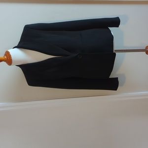 Kasper Black Single Button Blazer Size 8